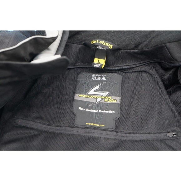 Scorpion XDR Mens Textile Motorcycle Jacket Black/Gray Size L - Picture 8 of 10
